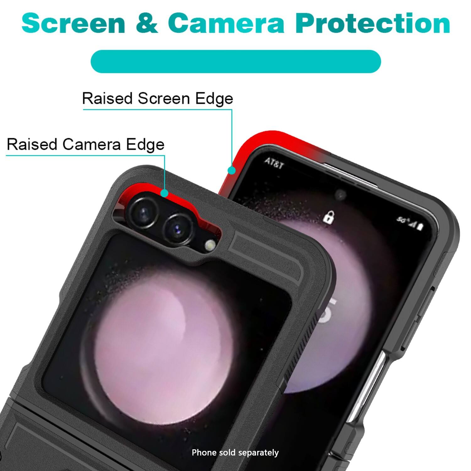 Screen & Camera Protection

Raised Screen Edge

Raised Camera Edge

AT&T

Phone sold separately
