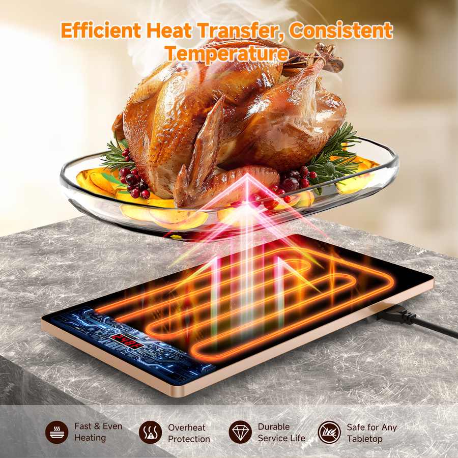 Efficient Heat Transfer, Consistent Temperature

Fast & Even Heating

Overheat Protection

Durable Service Life

Safe for Any Tabletop