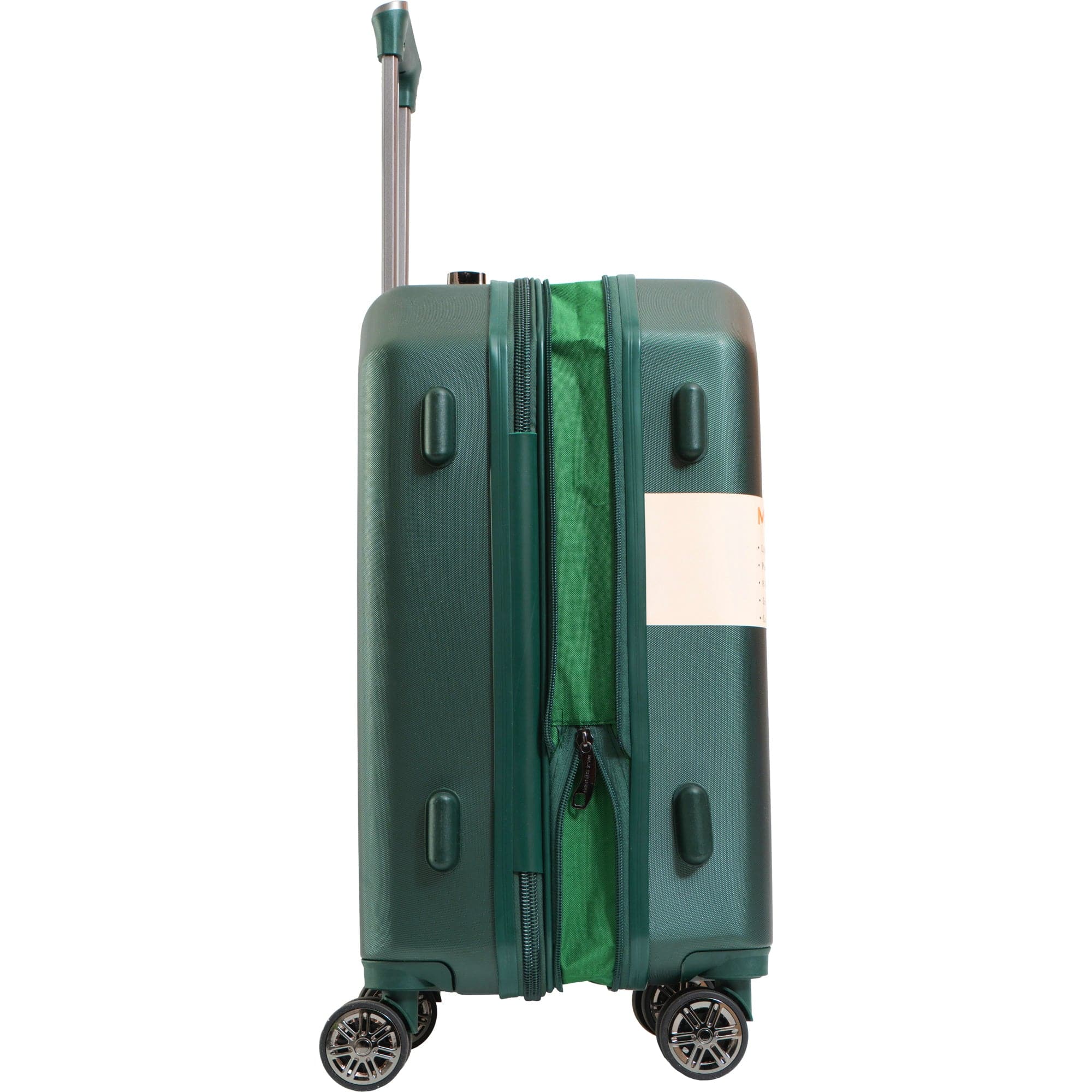 Max Studio ABS Hard Side 3 Piece Hexagon Luggage Set 243 EMERALD