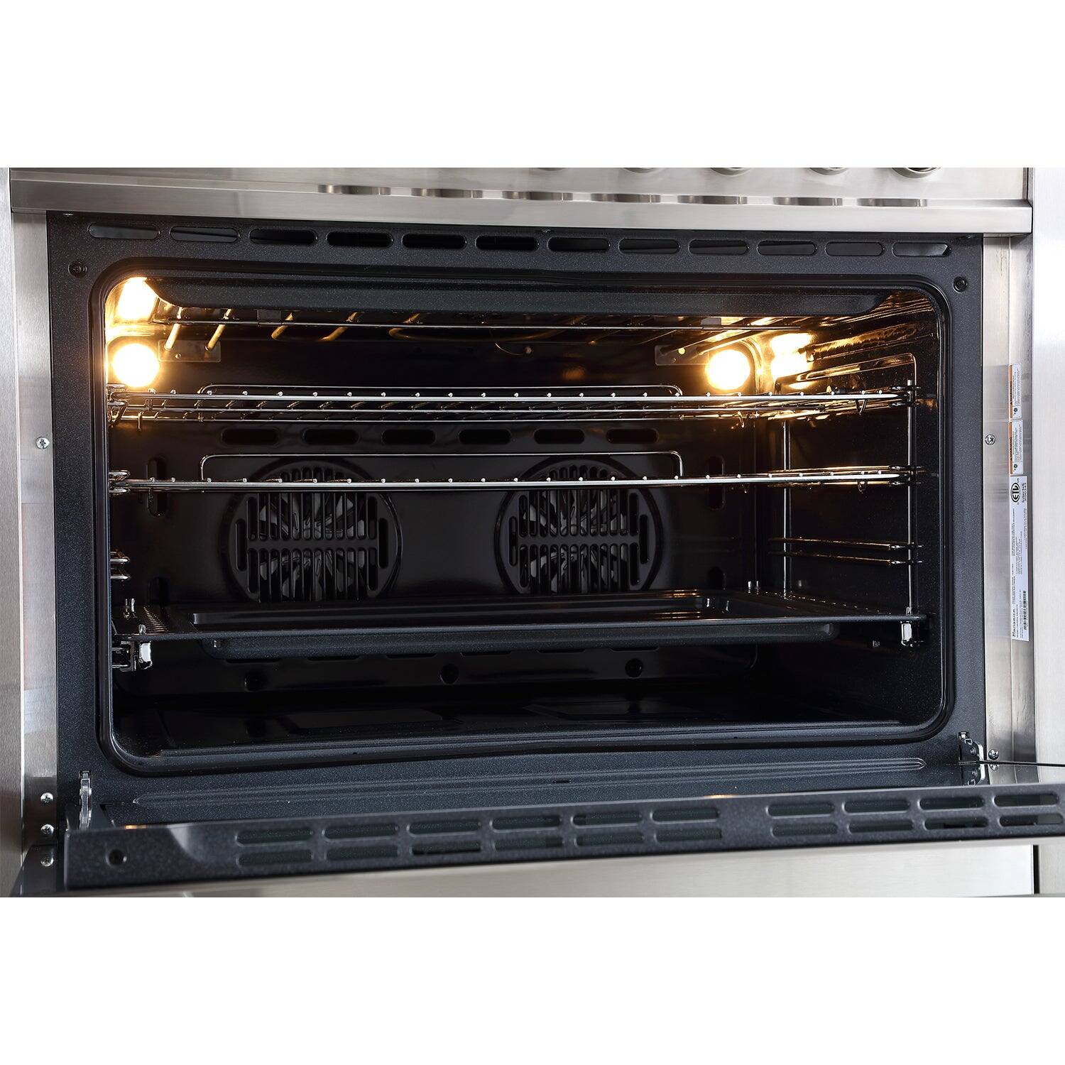 Alt View 5. Rangaire - Rangaire 36" Electric Range Convection Oven Freestanding Stainless Steel RRE361TS - Stainless steel.