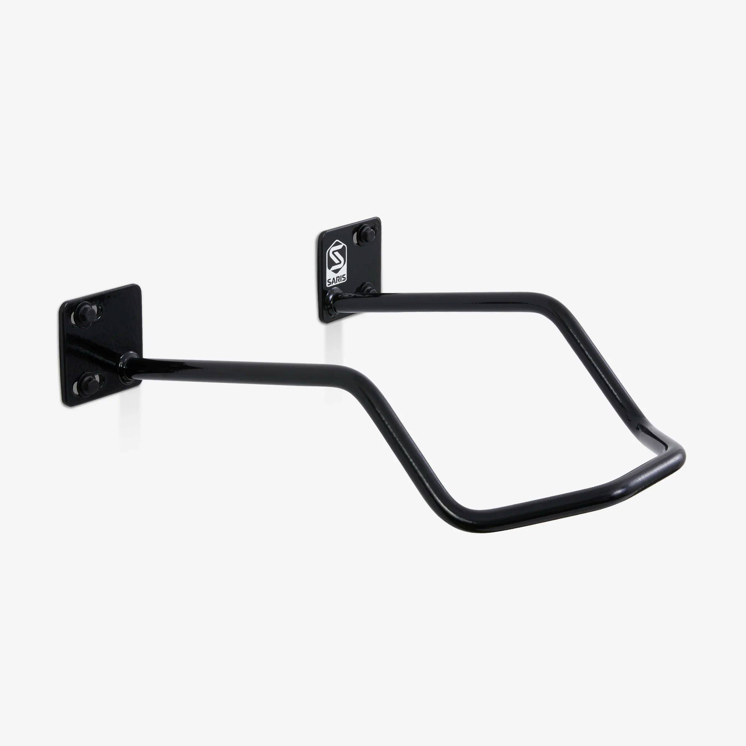 Alt View 1. Saris - 2 Bike Wall Hanger Heavy Duty Horizontal Bike Storage Rack with Soft Vinyl Coated Cradle - Blue.