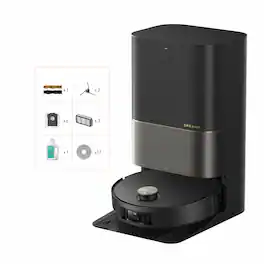 Dreame - X50 Ultra C Kit Robot Vacuum, Self-Cleaning, 20KPa Suction, Obstacle Avoidance, 360° Navigation, Detangling Brush - Black