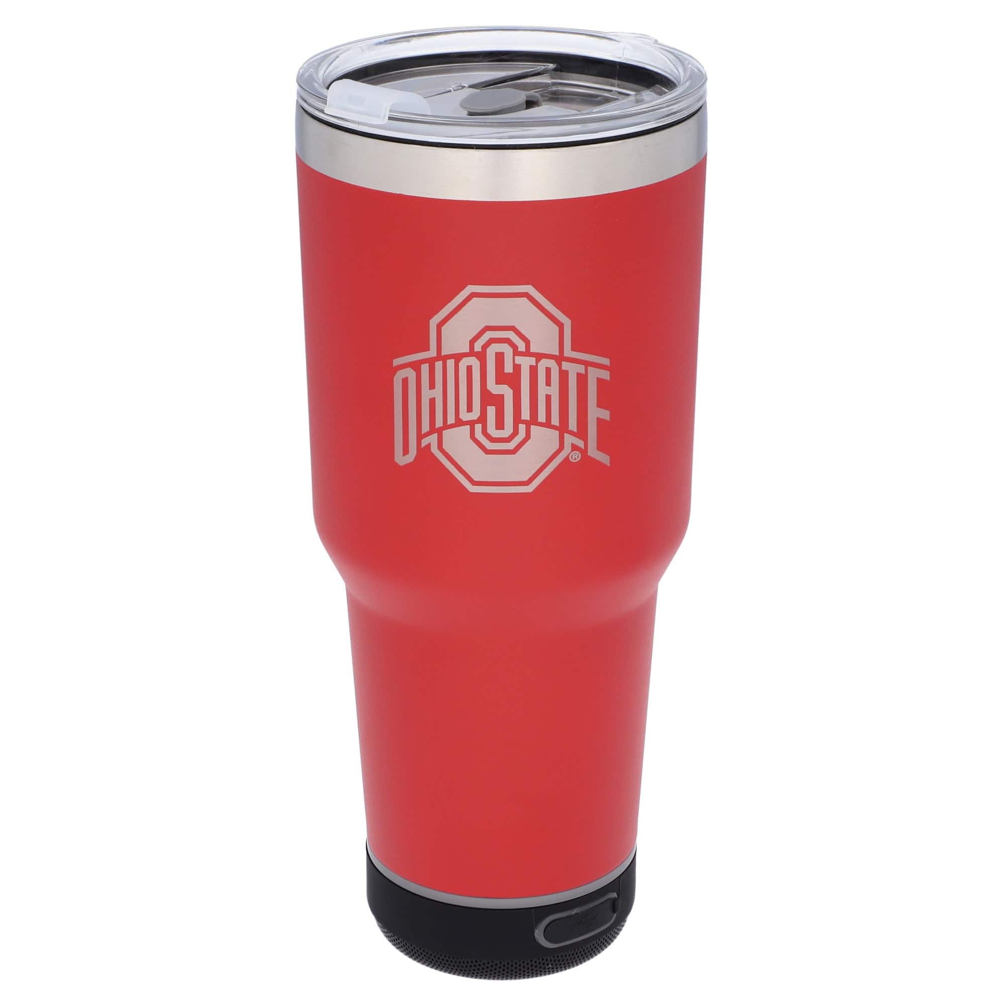 Front. The Memory Company - Ohio State Buckeyes 30oz. Stainless Steel LED Bluetooth Tumbler - Multicolor.
