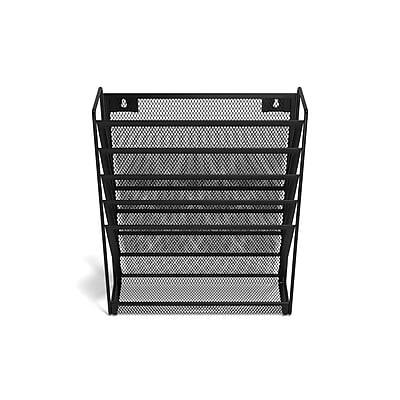 Alt View 2. TRU RED - TRU RED™ 5-Pocket Metal Mesh Mountable Wall File, Black (TR57582-CC) - Black.