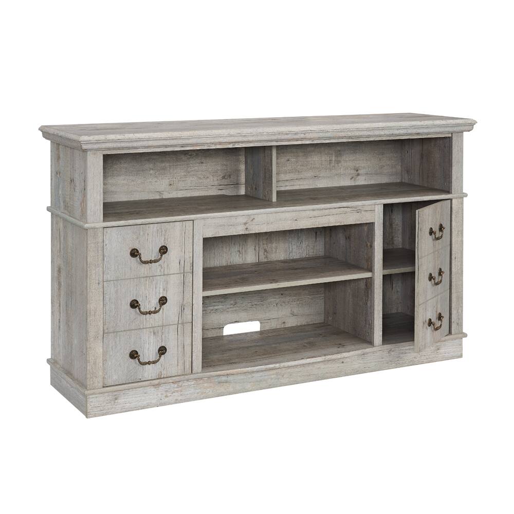 Back. Dexmalle - Dexmalle Traditional TV Media Stand Farmhouse Rustic Entertainment Console - Gray.