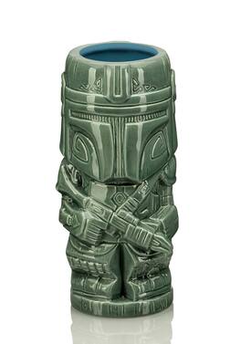 Geeki Tikis Star Wars The Mandalorian Mando Mug | Ceramic Tiki Cup | 20 Ounces - Green