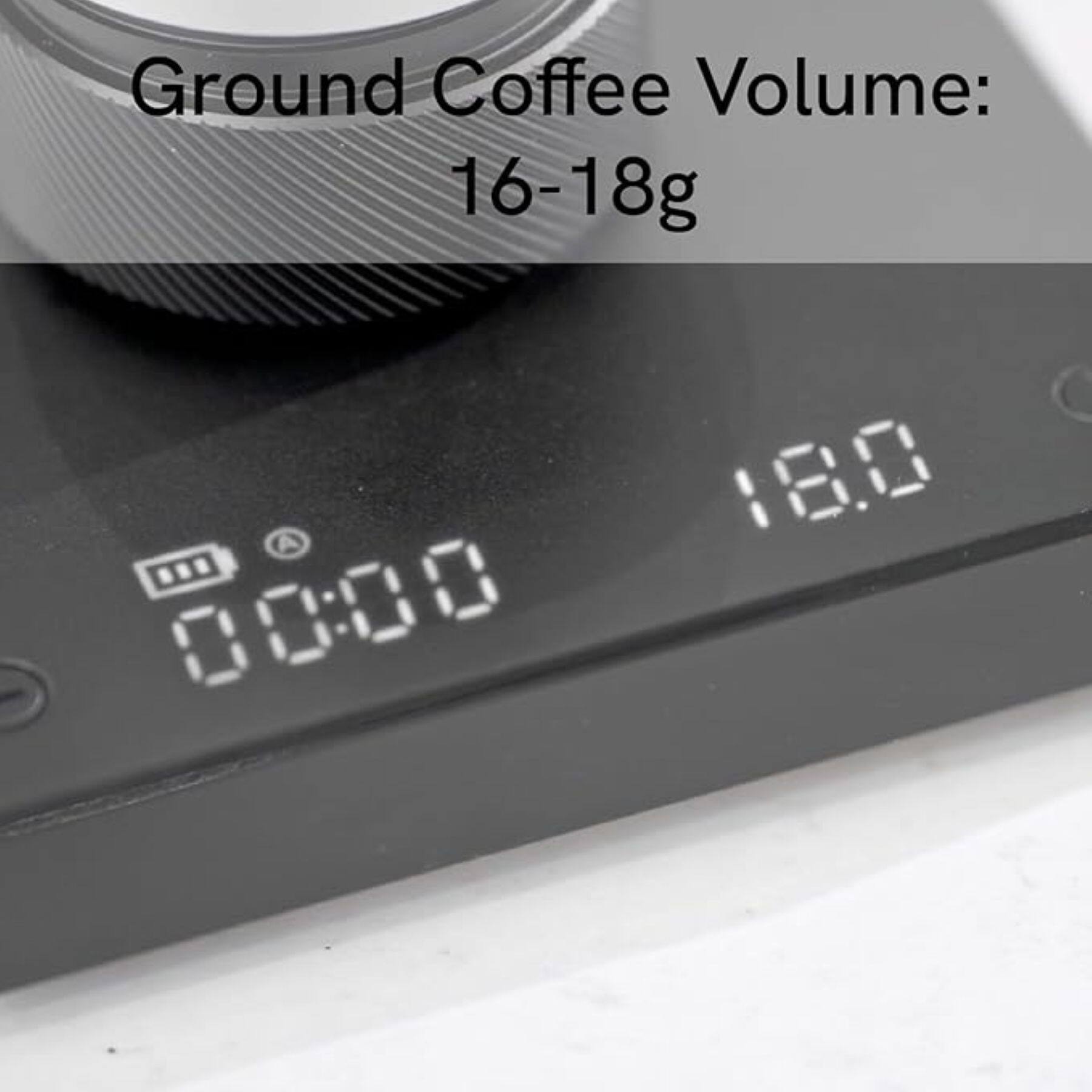 Ground Coffee Volume: 16-18g

00:00 18.0