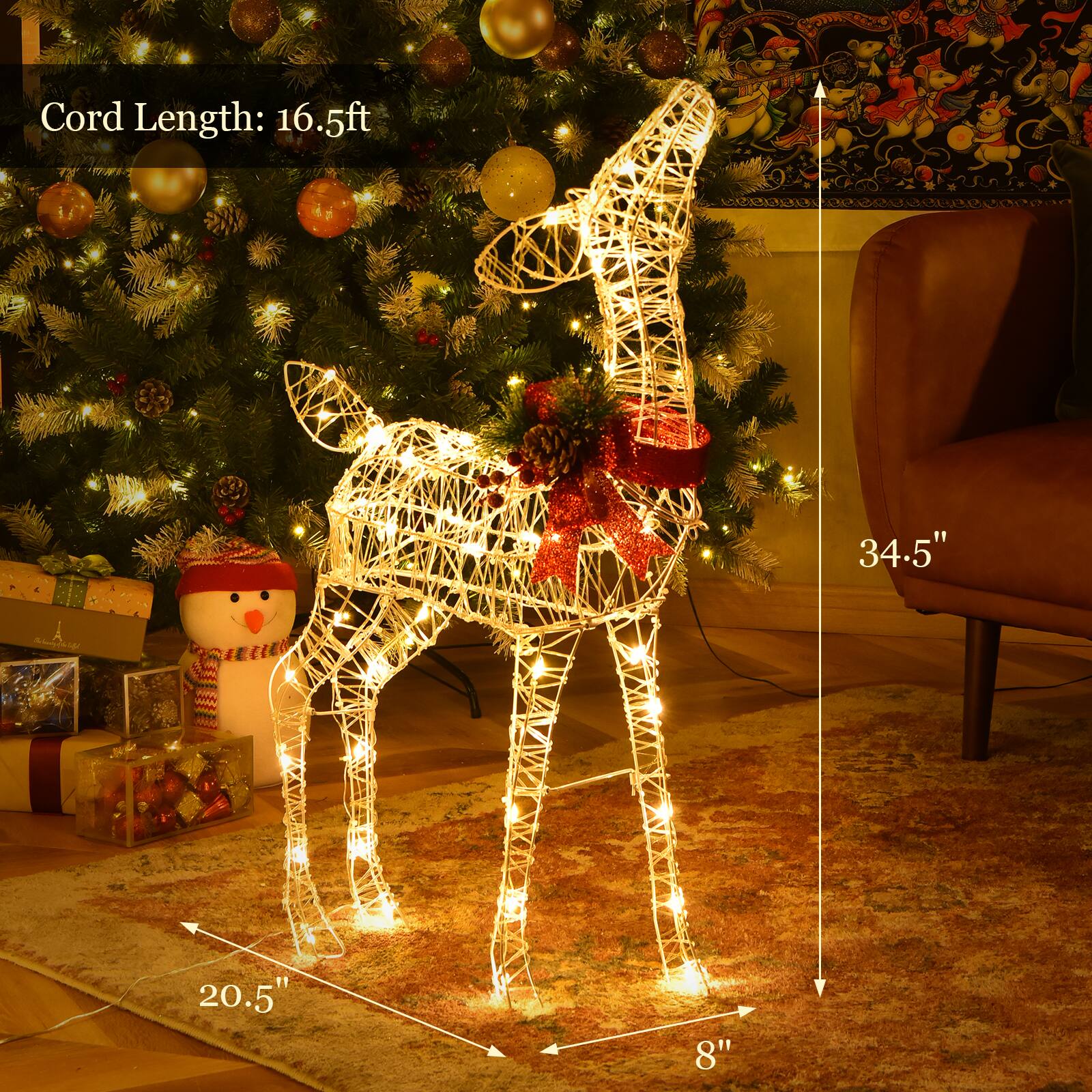 Cord Length: 16.5ft

34.5"

20.5"

8"
