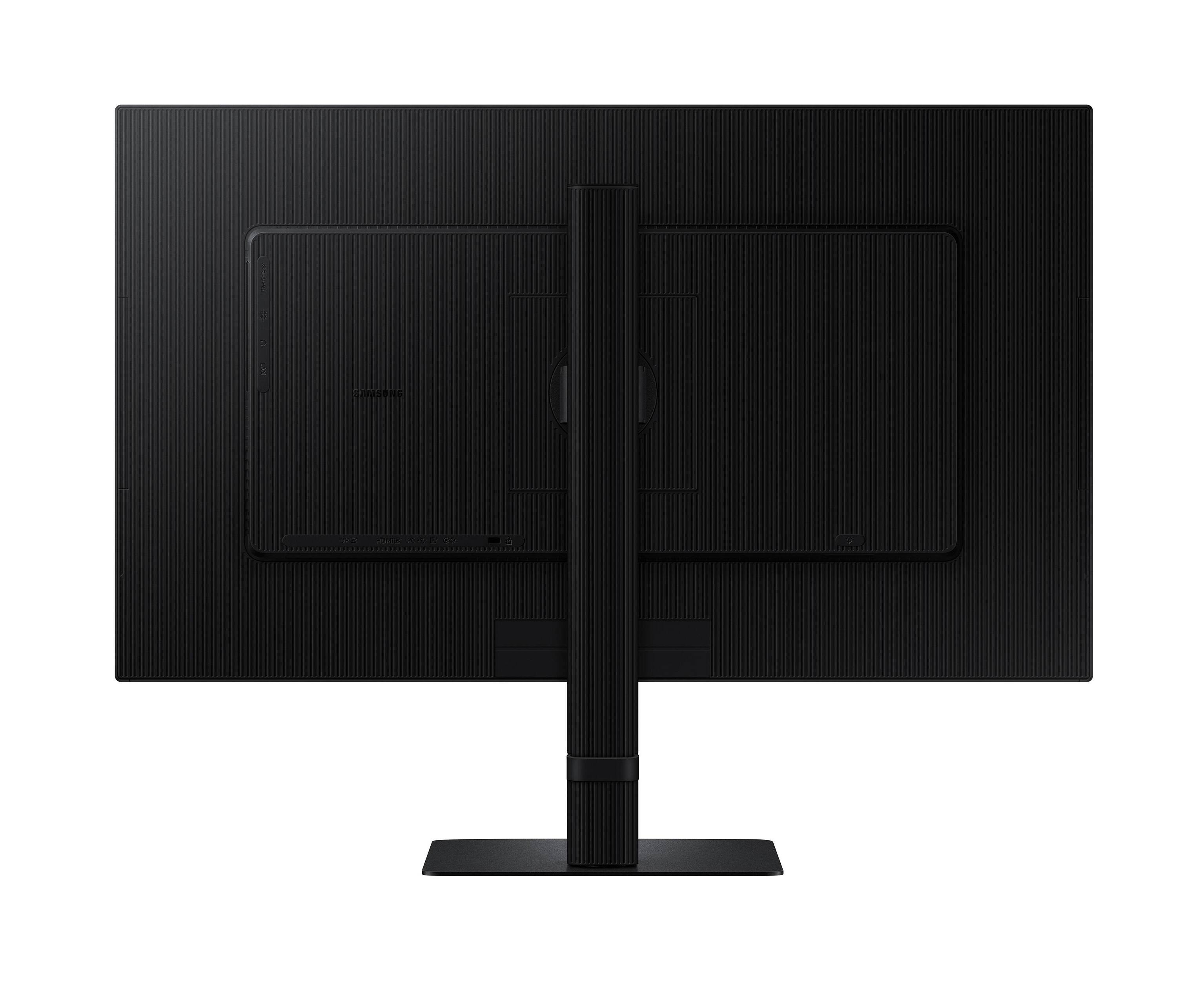 Back. Samsung - Samsung ViewFinity 32" S8 (S80UD) 4K UHD HDR10 High Resolution Monitor (USB Hub, USB-C, HMDI, DisplayPort) - Black.