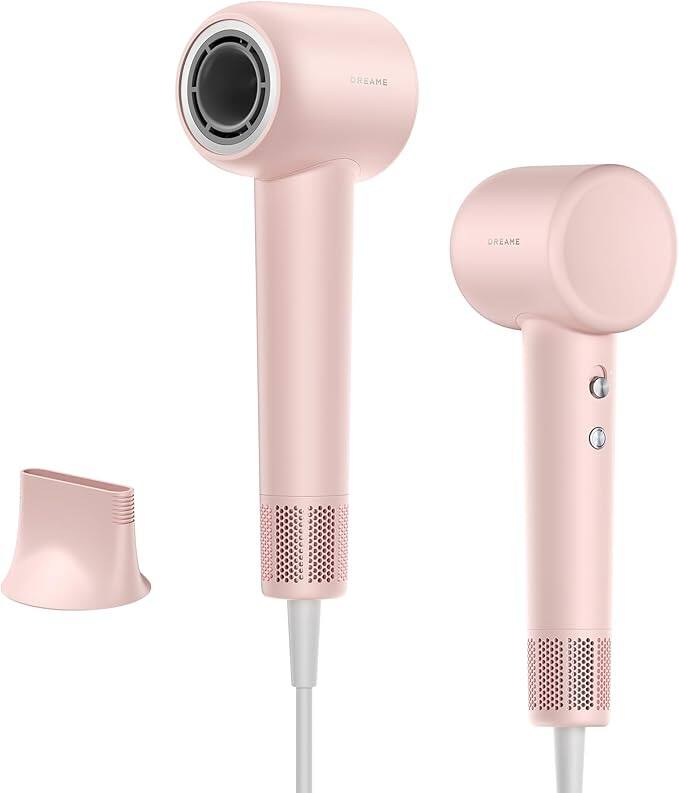 Dreame - Gleam Hair Dryer for Women – Powerful Fast Drying, Lightweight, 200M Negative Ions for Frizz-Free Shine, Low Noise - Pink price history on PriceWatchPro