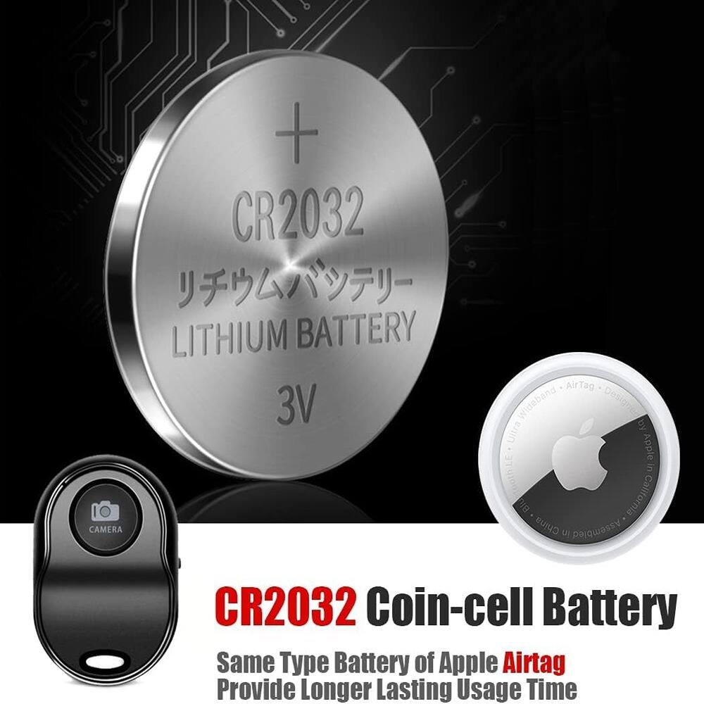 CR2032 Coin-cell Battery

CR2032 Lithium Battery 3V

Same Type Battery of Apple AirTag
Provide Longer Lasting Usage Time

Camera AirTag Wideband Designer

Assembled in China

AppleIn 100thLE Biu California