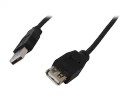 Nippon Labs - USB-10-MF-BK 10 ft. Black USB Extension 10ft Cable 10 feet - OEM