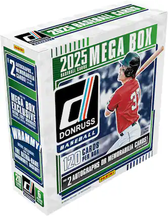GARDS 2025 BASEBALL PANINI DONRUSS MEGA BOX FIND 2025 2 AUTOGRAPHS CARDS MEMORABILIA! BL FNA 1 M MEGA EXCLUSIVE BOX C 37 NETRD SGNATURE 1987 BEREN DONRUSS INHAMMY DONRUSS MEGA BOX THE RETAIL BASEBALL CARDS CARDS! RF MEX BE CNFN EXCINSIVE FE BOX MEMORABILIA WHAMMY! ULTRA-RARE 120 PER OR INSERTI AUTOGRAPHS 20 FINO 2 PANINI CARDS PER BOX * FER PECE DONRUSS 6 1 NECESSARY PICKS P M PCHES BRI