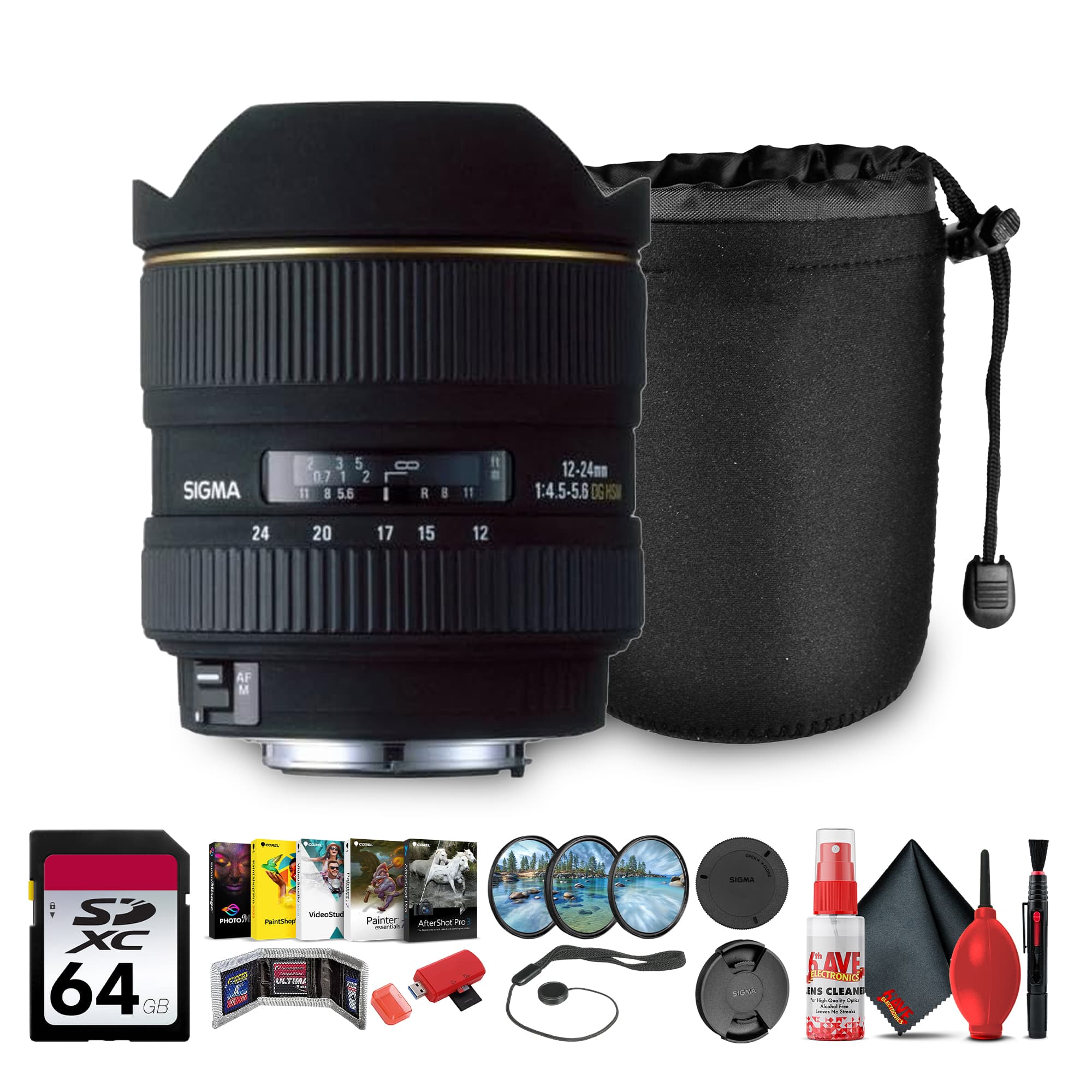 Sigma - 12-24mm f/4.5-5.6 EX DG HSM 122° Zoom Pentax Samsung