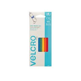 Velcro - Velcro® Fasteners, 1/2"x8" Straps, Assorted Colors - Multicolor