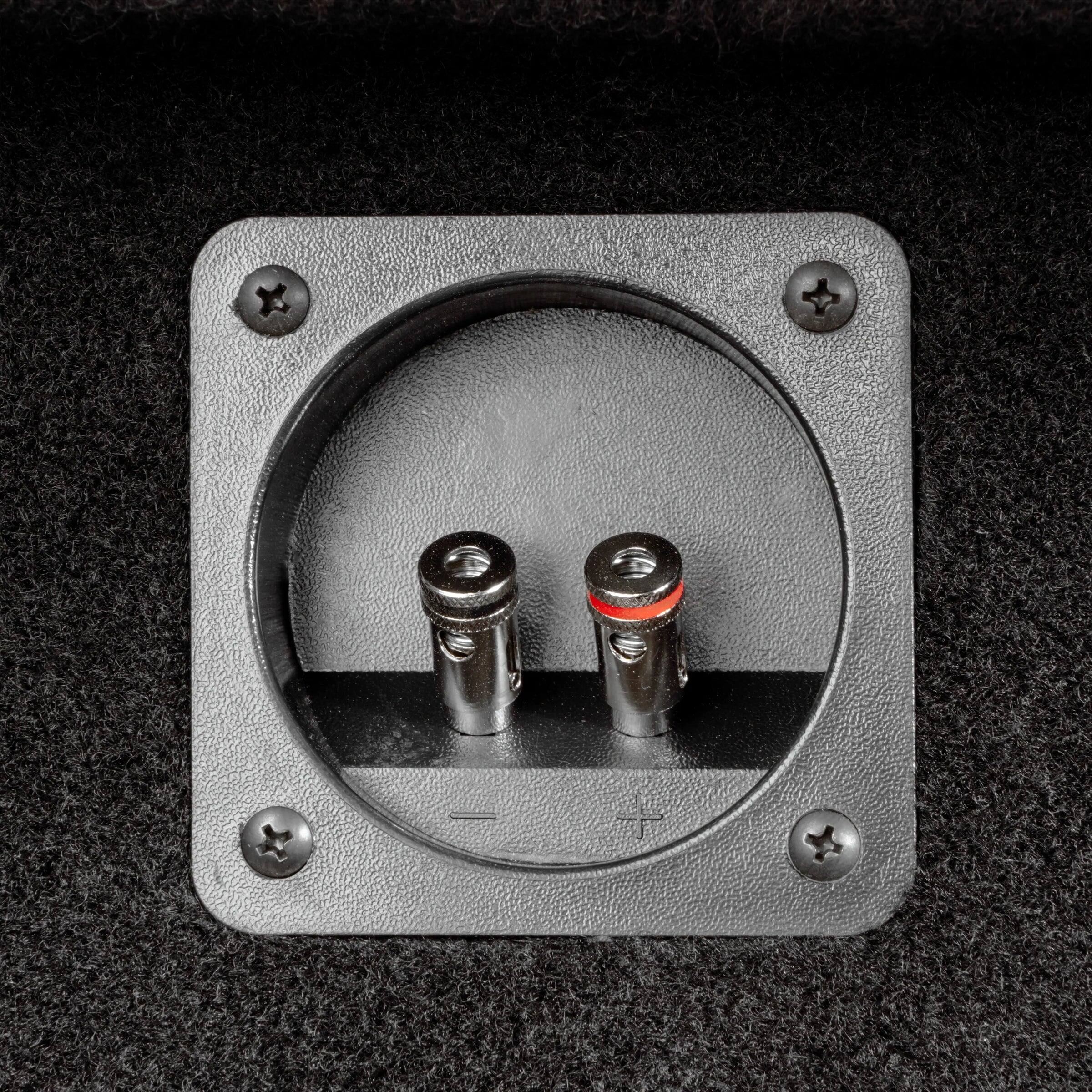 Alt View 5. NVX - Custom Fit 700W RMS Dual 10in Sealed Loaded Down Firing Subwoofer Enclosure for 2009-2018 Ford F-150 Super Crew Cab.