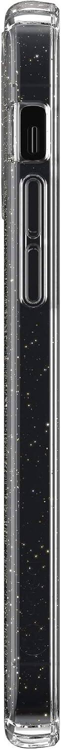 Left. Speck - Speck Presidio Perfect-Clear Glitter Case - iPhone 12/12 Pro - Clear Glitter.