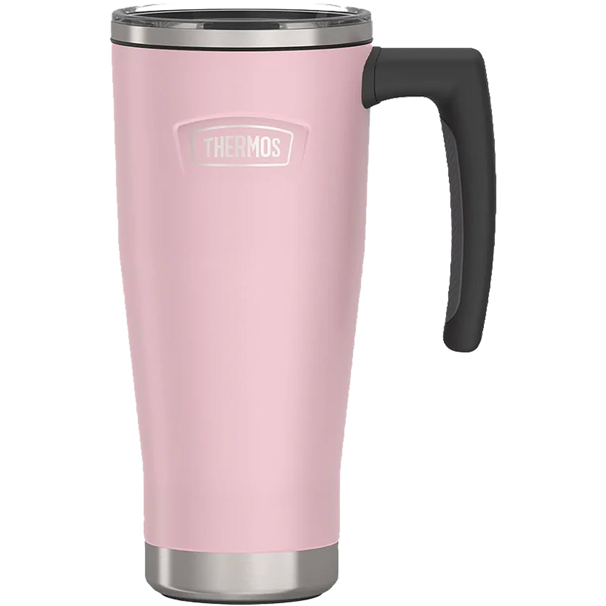 Front. Thermos - Thermos 18 oz. Icon Vacuum Insulated Stainless Steel Mug - Sunset Pink - Sunset Pink.