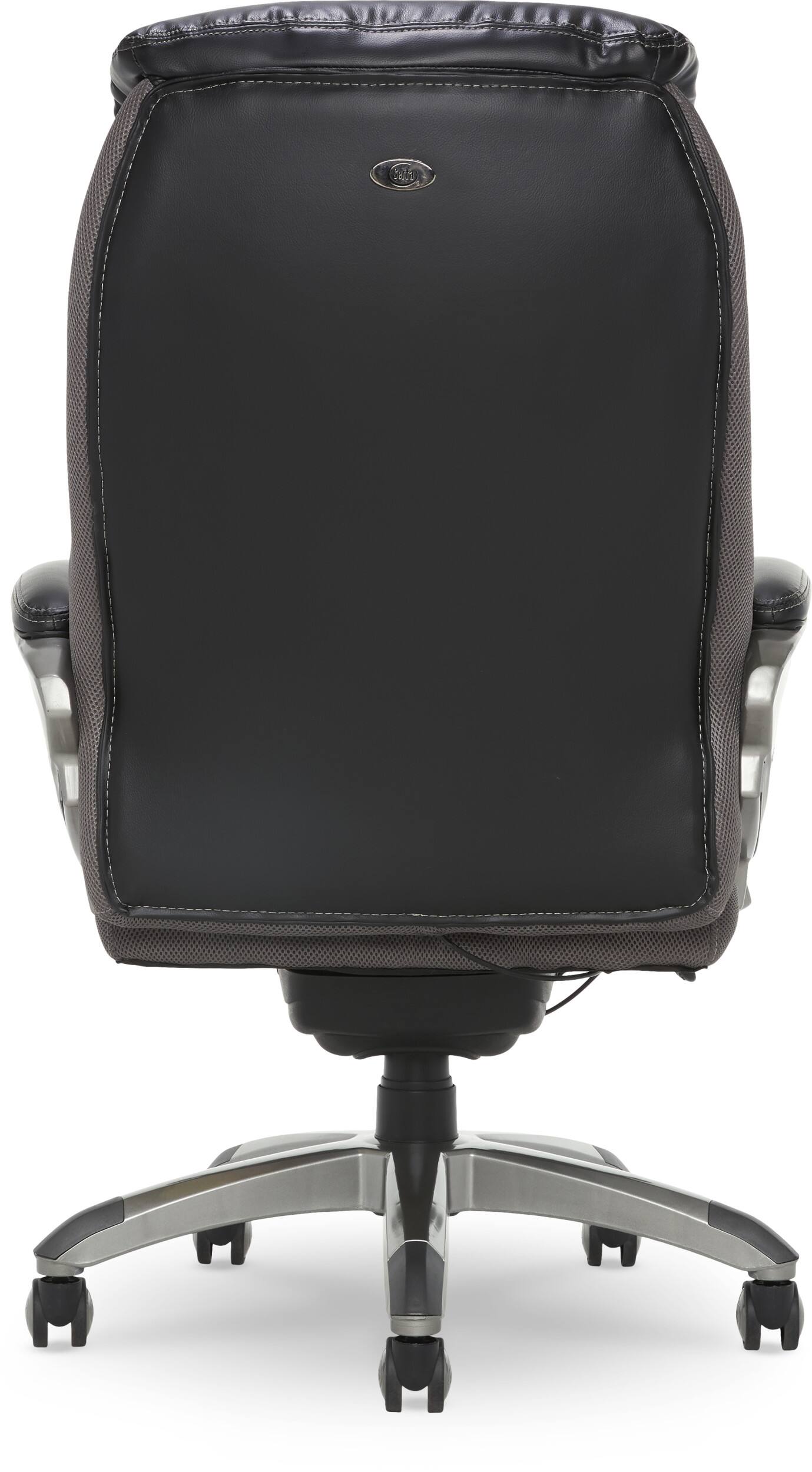 Alt View 22. Serta - Lautner Executive Office Chair - Black with Gray Mesh.