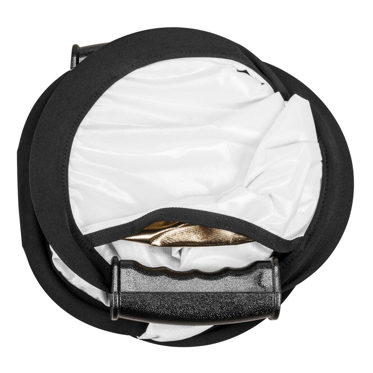 Alt View 3. Glow - Glow Circular Collapsible Reflector with Handles (22", Gold/White).
