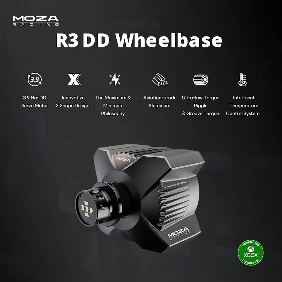 Moza Racing R3 Direct Drive Sim Racing Bundle with 3.9Nm force for Xbox ...