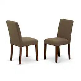East West Furniture - Dining Room Set Mahogany - Brown