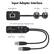 Input Adapter Interface
- Dante (PoE) Port
- CH1 Plug
- CH2 Plug
- CH1 & CH2 5-Level Gain Adjustment Knob
- USB-C Power
- Reset Button
2CH XLR Input Adapter
- Dante
- 1.24kHz
- 1.0dB
- 8.10dBV
- SENSITIVITY
- POWER
- CH1
- CH2