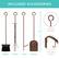 Included Accessories: 21.6" Hanging Handles, Brush, Poker, Hook, Shovel, Integrated Hooks.