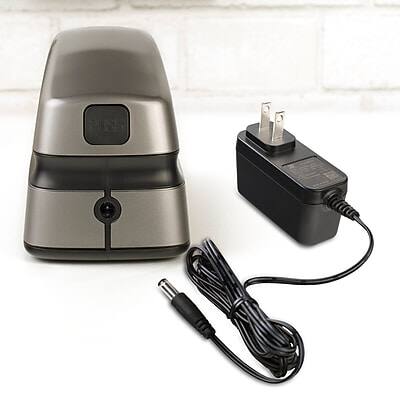 Alt View 8. Swingline - Optima 20 Electric Desktop Stapler, 20-Sheet Capacity - Gray/Silver.