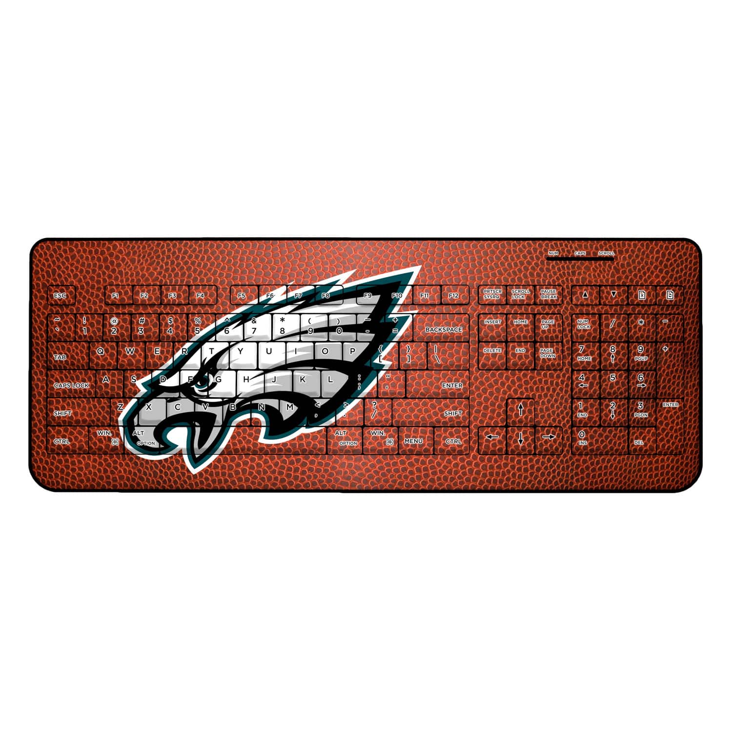 Keyscaper - Philadelphia Eagles Football Design Wireless Keyboard - Multicolor