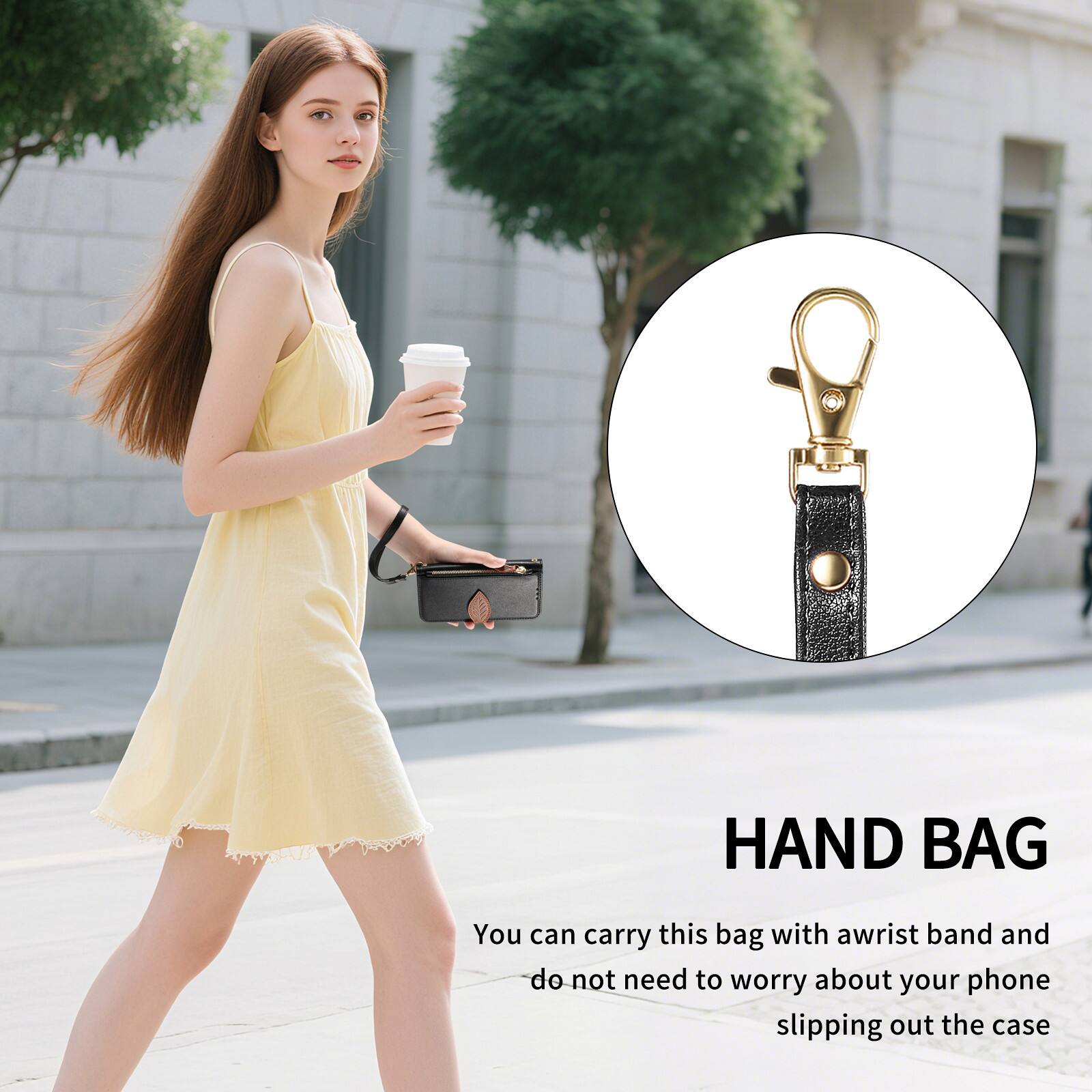 HAND BAG

You can carry this bag with a wrist band and do not need to worry about your phone slipping out the case
