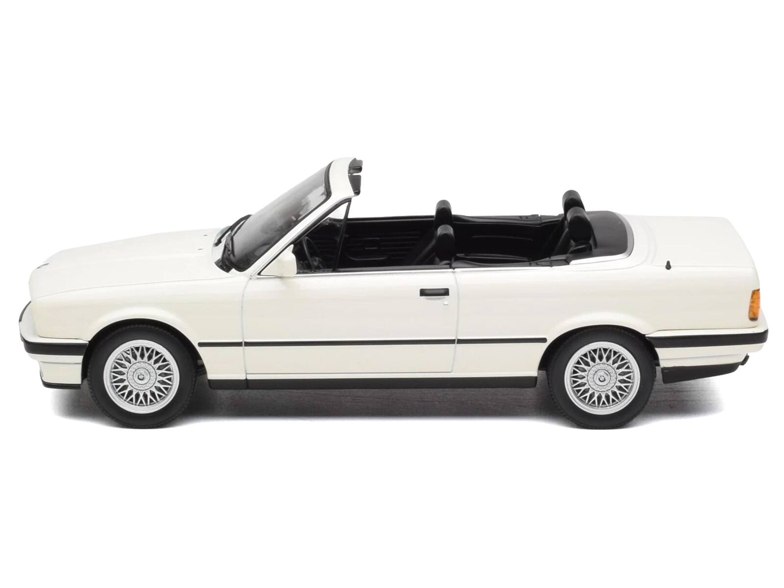 Alt View 2. Norev - 1991 BMW 325i Cabriolet Alpine White 1/18 Diecast Model Car by Norev.