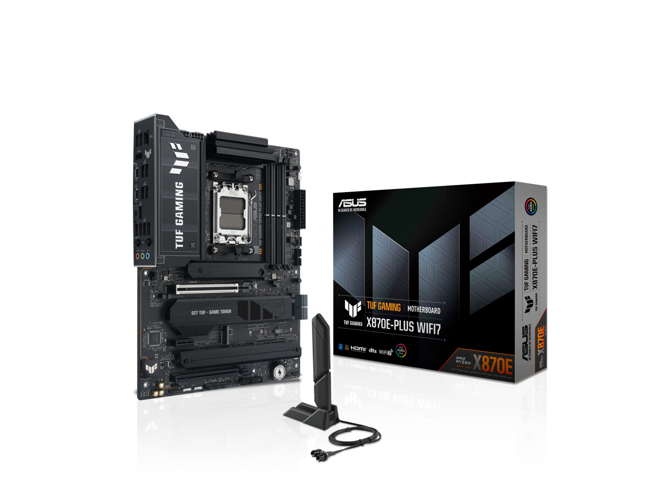 000 GAMING TUF GET TUF GAME TOUGH  
ASUS M9 2 - MOTHERBOARD WIFI7  
TUF GAMING X870E-PLUS WIFI7  
MOTHERBOARD X870E-PLUS  
X870E  
MOTHERBOARD