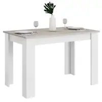 Costway Dining Table 47 Inch Kitchen Dining Table Rectangular for Small Space - Light Gray - Front_Zoom