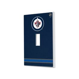 Keyscaper - Winnipeg Jets Single Toggle Lightswitch Plate - Multicolor