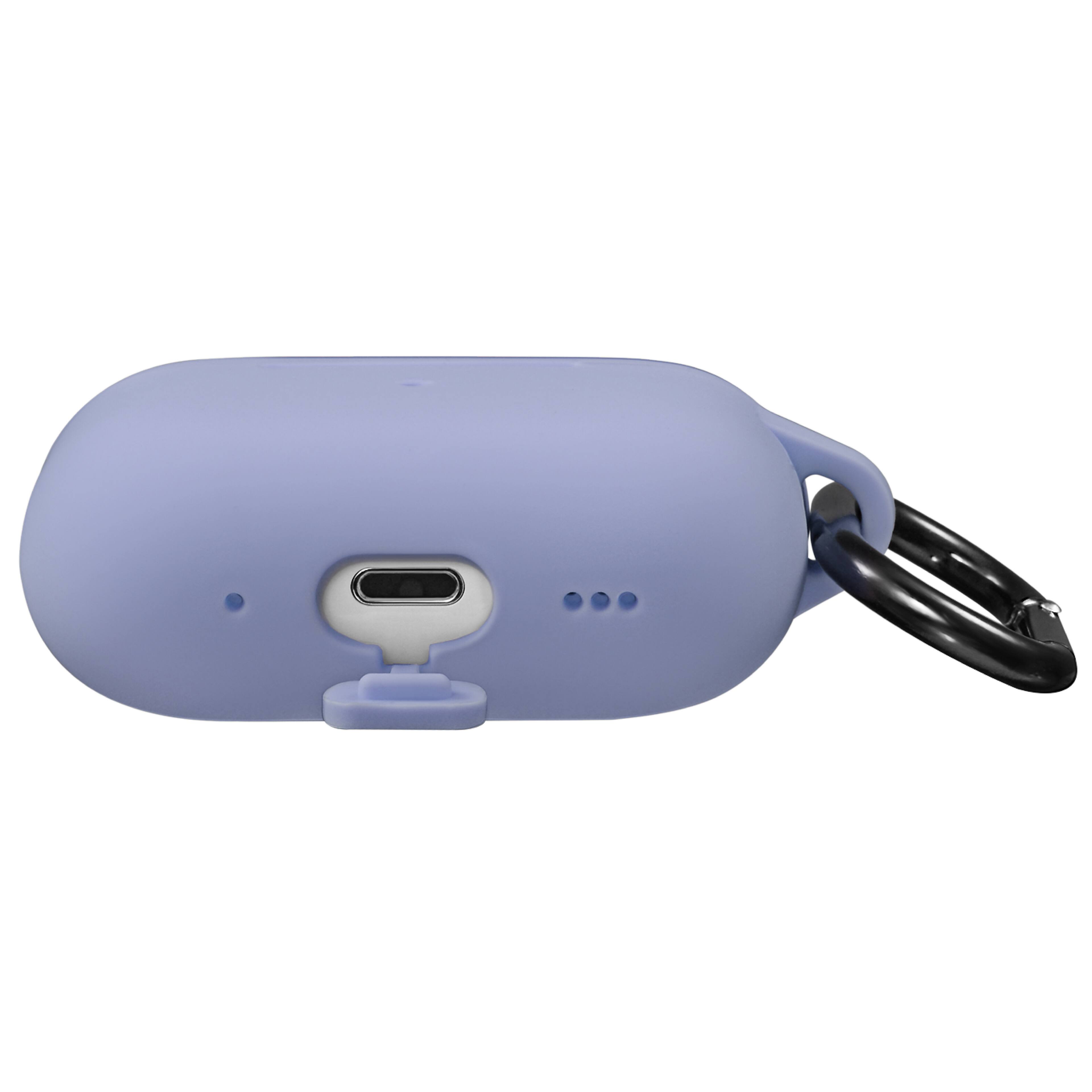 Back. Vena - For Apple Airpods Pro 2 Case Cover with Magsafe, Silicone Airpods Pro 2 Case 2nd Generation Wireless Charging Lavender - Purple.