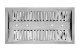 Hauslane - 46 inches - Convertible - Range Hood Insert - Silver