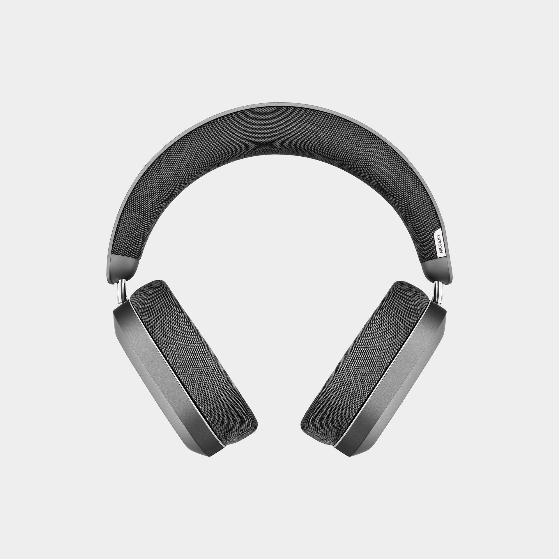 Angle. MONDO - Over Ear Wireless Headphones , Bluetooth 5.3, 48 hour battery - Graphite.