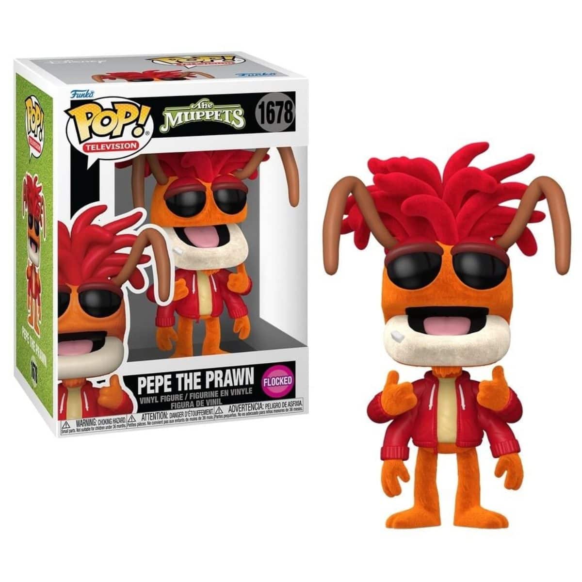 Funko Pop! The Muppets: Pepe the Prawn Flocked Multicolor FU88566