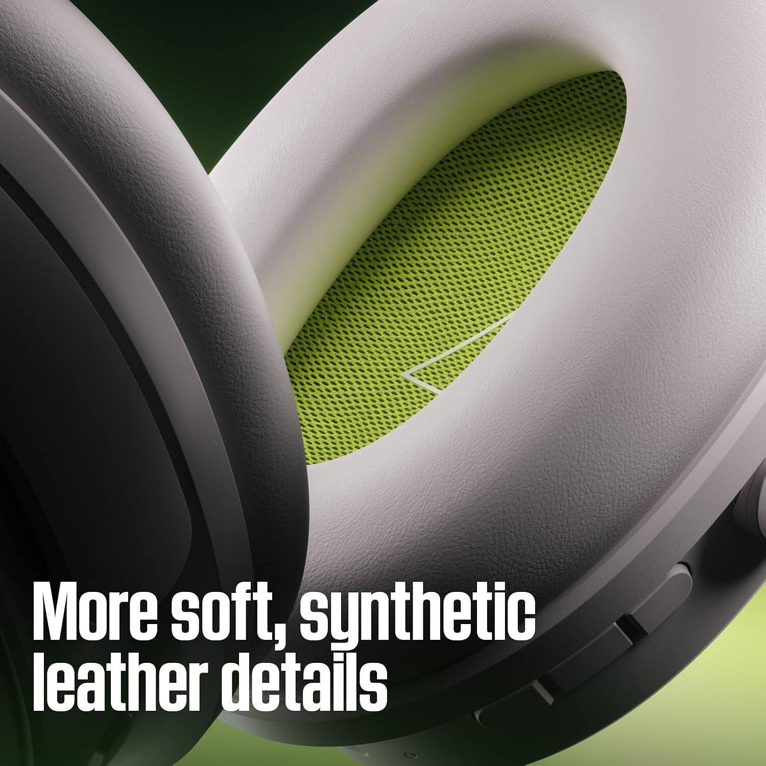 More soft, synthetic leather details