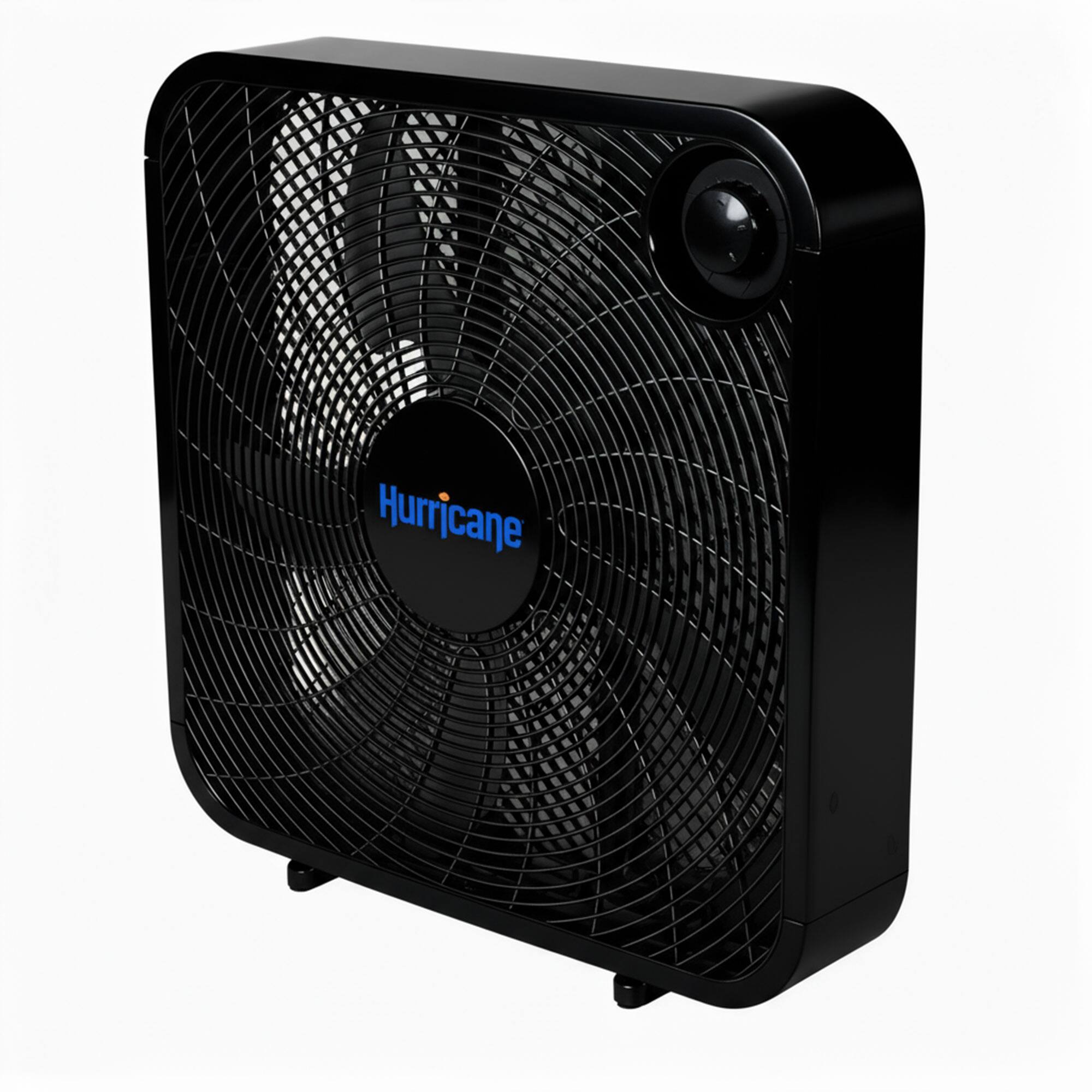 Alt View 5. Hurricane - Hurricane 20 Inch Classic Series Floor Box Fan with 3 Speed Settings, Black - Black.
