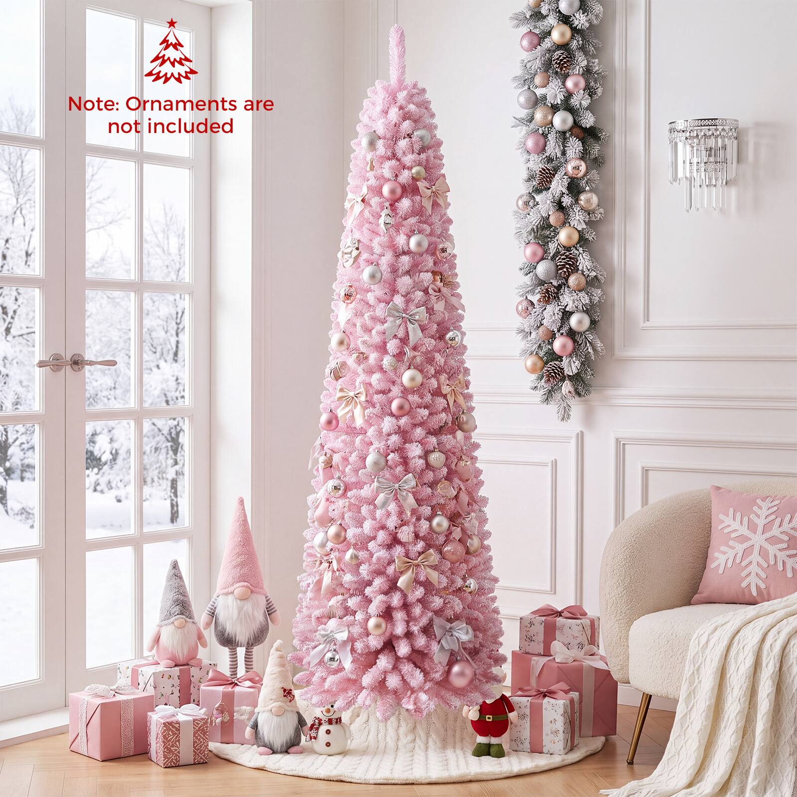 Note: Ornaments are not included