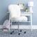 Alt View 20. Linon Home Décor - Larabee Plush Faux Fur Adjustable Office Chair With Chrome Base - White.