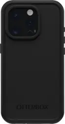 OtterBox - Frē Series Hard Shell for MagSafe for Apple iPhone 15 Pro - Black - Front_Zoom