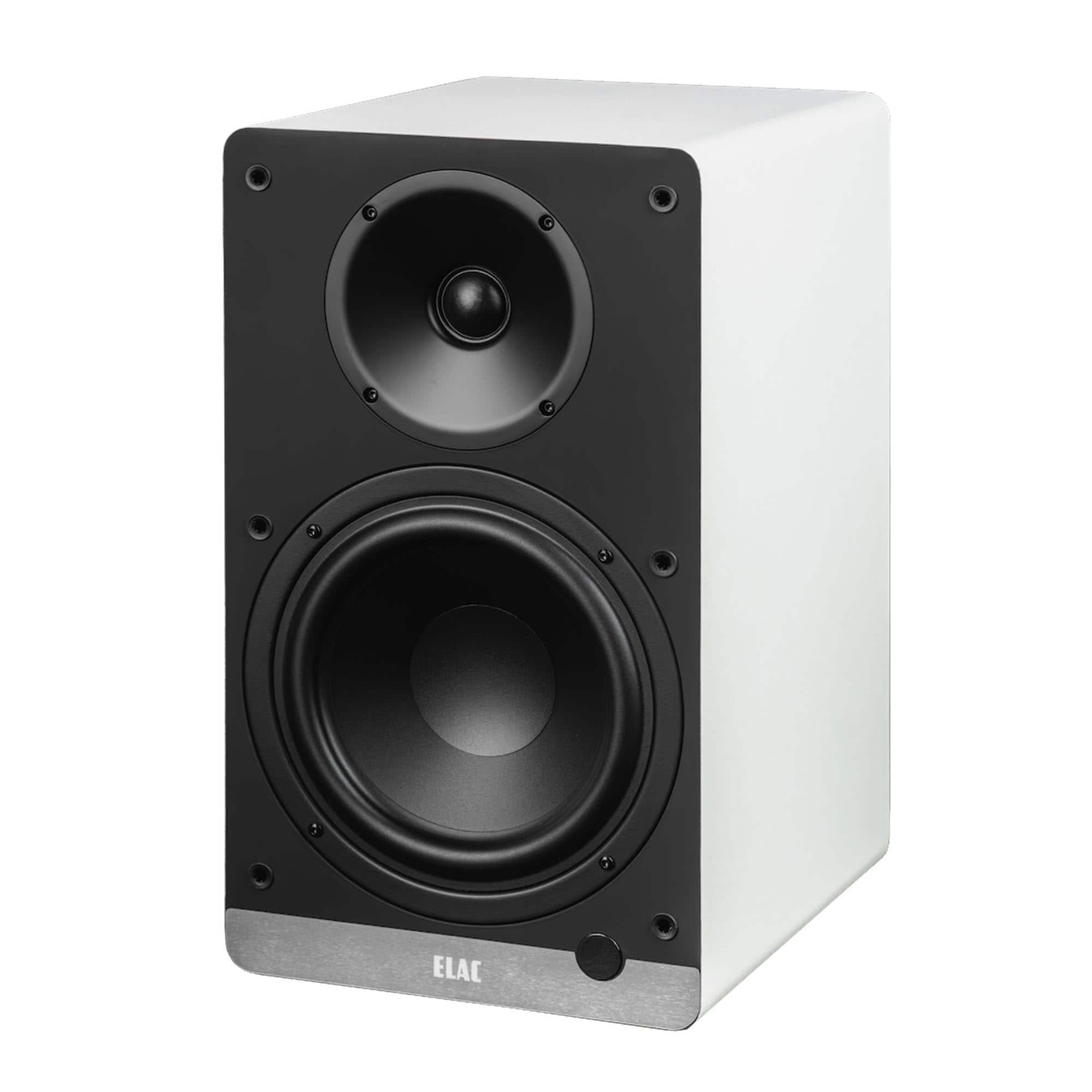 ELAC - DCB61-W Debut ConneX Powered Speaker - White - Black/Gray