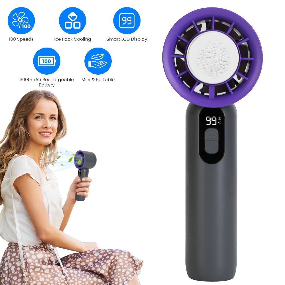 L100 99 100 Speeds Ice Pack Cooling Smart LCD Display 100 3000mAh Rechargeable Mini & Portable Battery 99 %