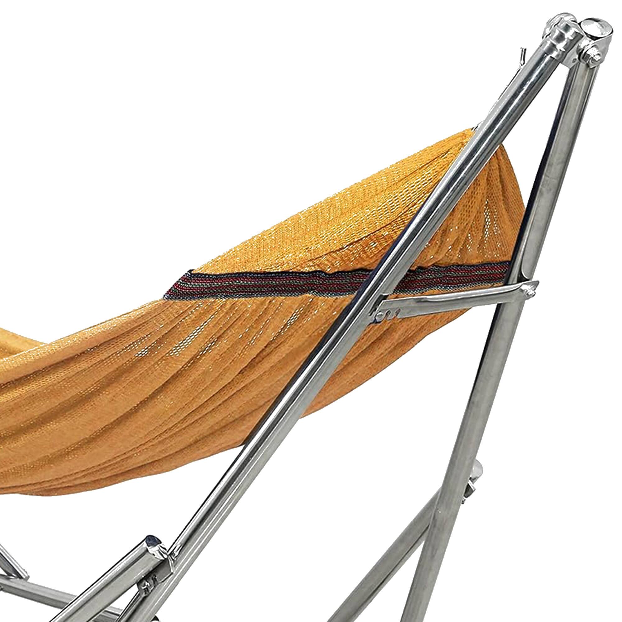 Alt View 8. Tranquillo - Tranquillo Universal 106" Double Hammock with Adjustable Stand and Bag, Yellow - Yellow.
