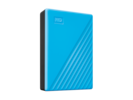 Front. Western Digital - WD 6TB Portable Storage External Hard Drive ( WDBR9S0060BBL-WESN) Blue - Blue.