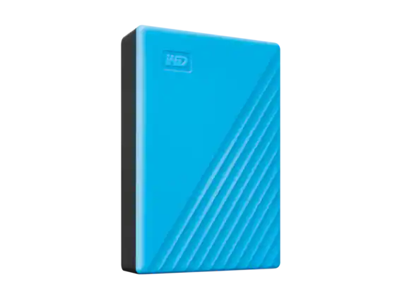Front. Western Digital - WD 6TB Portable Storage External Hard Drive ( WDBR9S0060BBL-WESN) Blue - Blue.