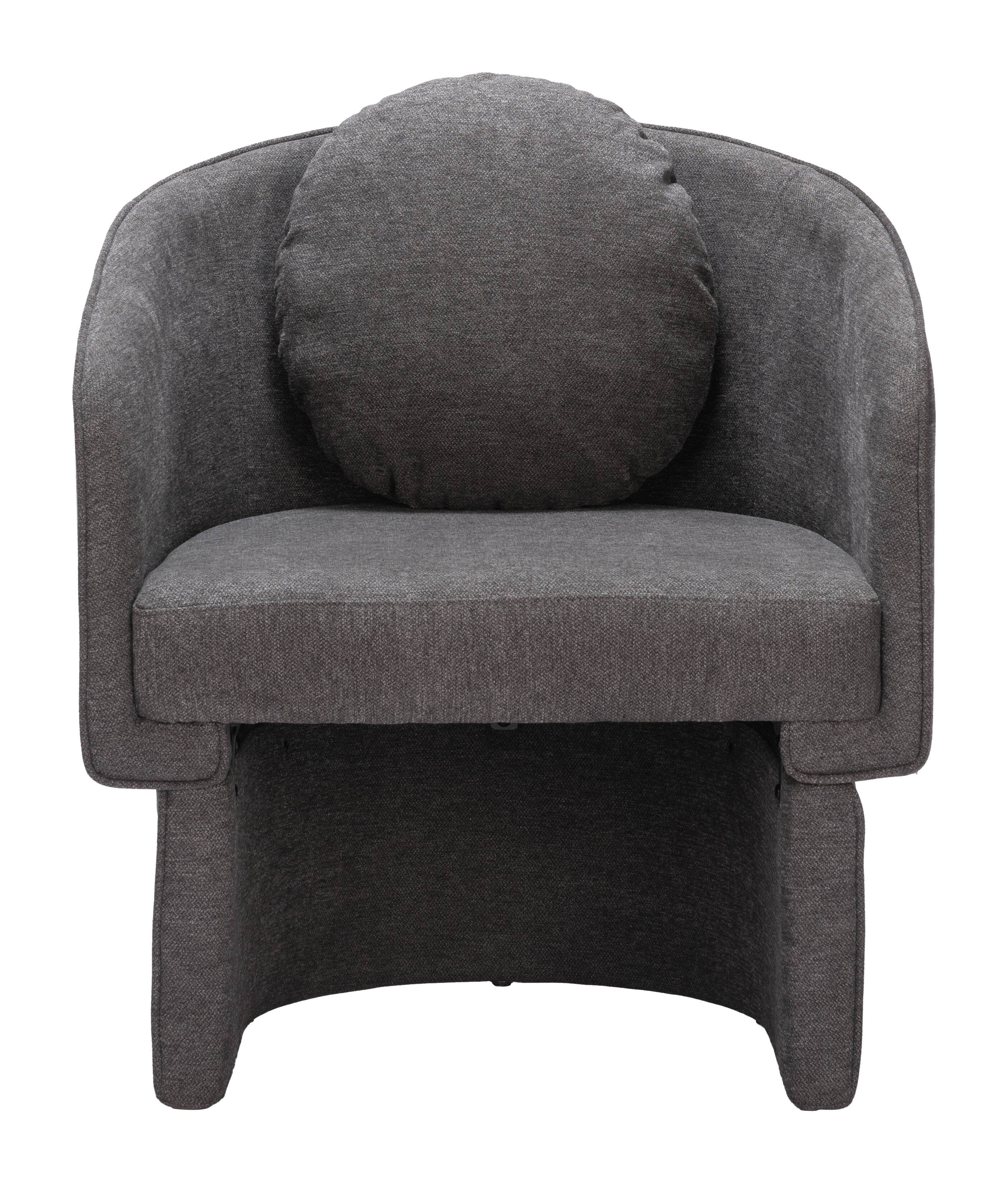 Alt View 1. Hivvago - Olya Accent Chair Truffle Gray - Truffle Gray.